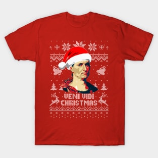 Julius Caesar Veni Vidi Christmas T-Shirt